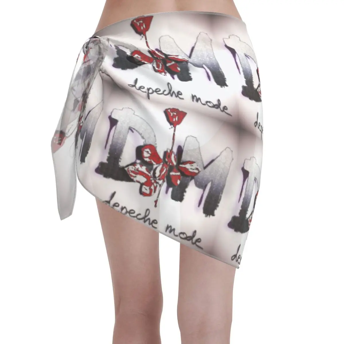 แฟชั่นที่กําหนดเองที่ดีที่สุดของโหมดดอกไม้ชุดชายหาดลําลองตกแต่ง Depeches เพลงผู้หญิงสั้น Sarongs Beach Wrap สําหรับชุดว่ายน้ํา