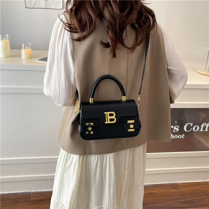 Tas Tote Vintage Bertekstur, Tas Selempang Mewah untuk Wanita, Tas Komuter Chic, Tas Tote Fashion untuk Siang dan Malam, Tas Bahu Minimalis ​