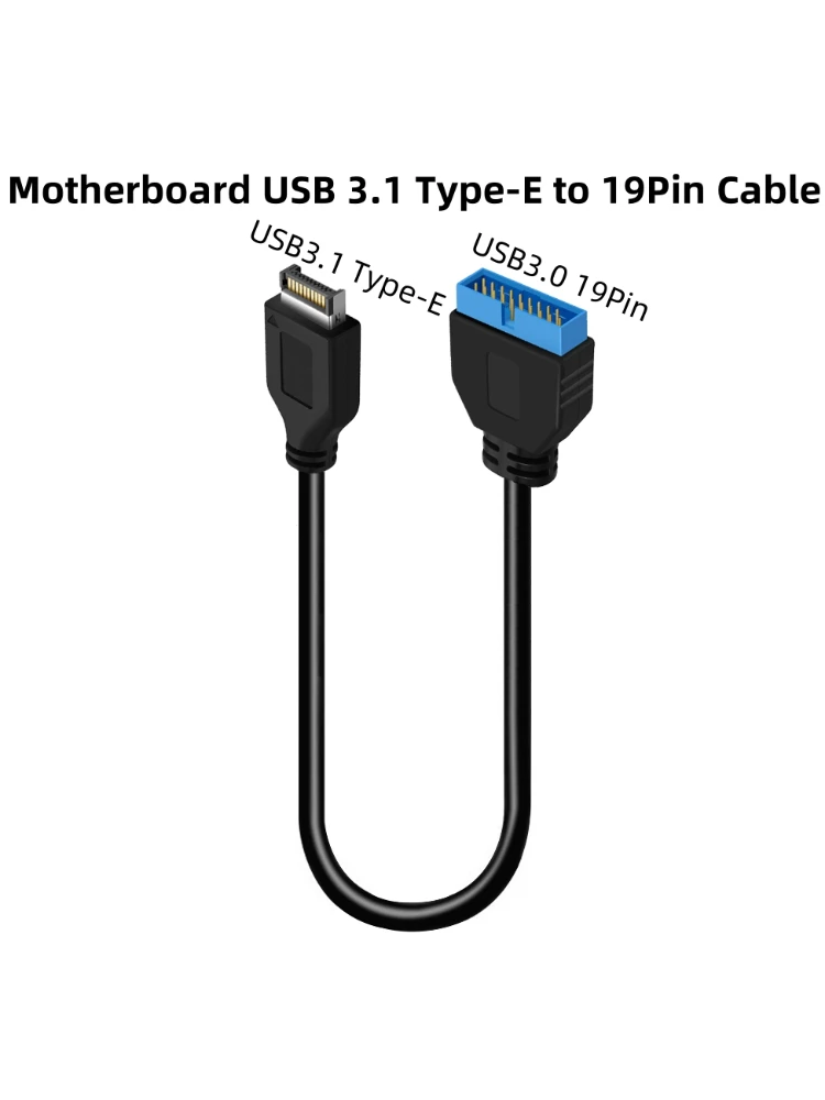 30cm Panel Przedni Płyty Głównej USB 3.1 Typ-E do USB 3.0 19/20Pin Adapter Kabla Kompatybilny z Komputerem Stacjonarnym Asus — zdjęcie produktu 7