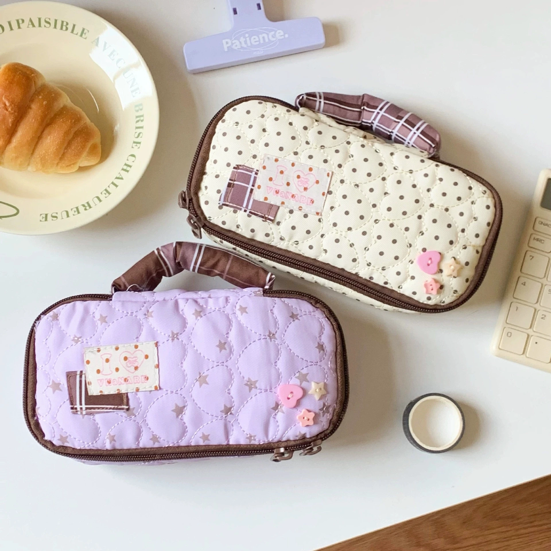 Love Carrying Pencil Case High Appearance Level Large Capacity Stationery Bag Middle and High School Students Girls Pencil Case