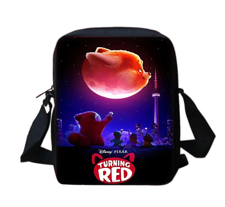 T-turning R-red Anime Boy Girls borsa a tracolla stampata borsa a tracolla per bambini borsa Casual per uomo donna borsa per la spesa