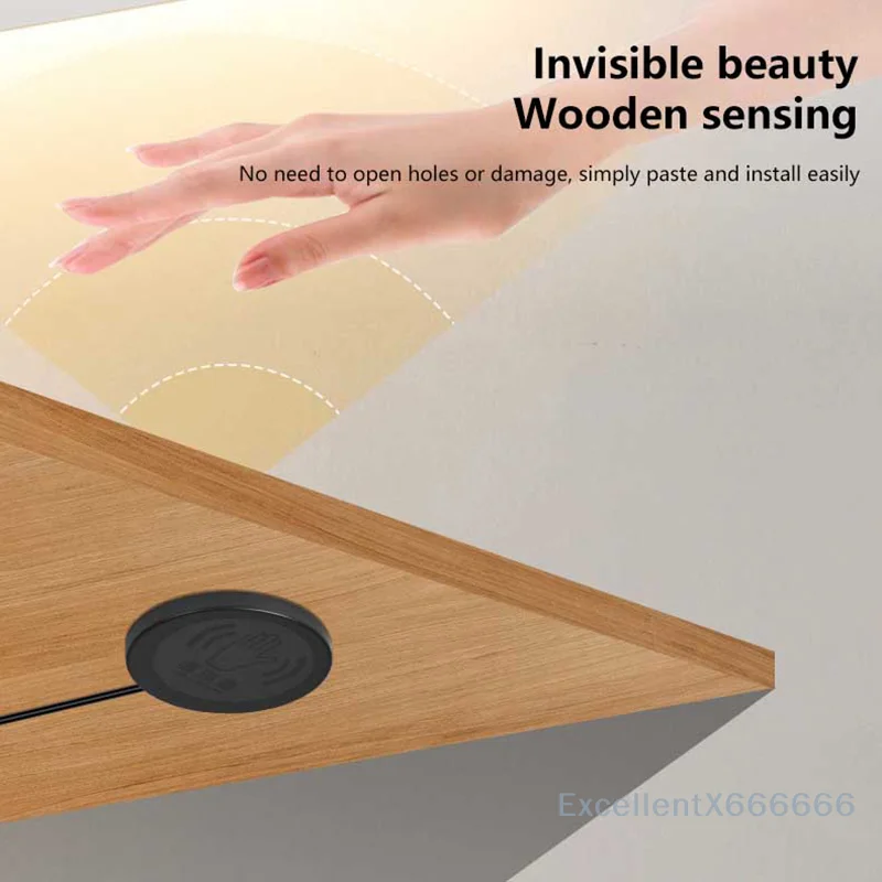 

Penetrable Wooden Partition Touch Sensor LED Light Switch Hand Sweep Dimmable Touch Dimmer For Mirror Cabinet Shelf Lamp