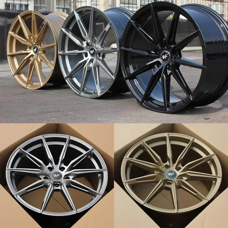 Roda de carro multi-raios de cubo giratório de liga forjada de 18-19 polegadas para 5 3 5 7 séries TT A4 E C-Class Accord