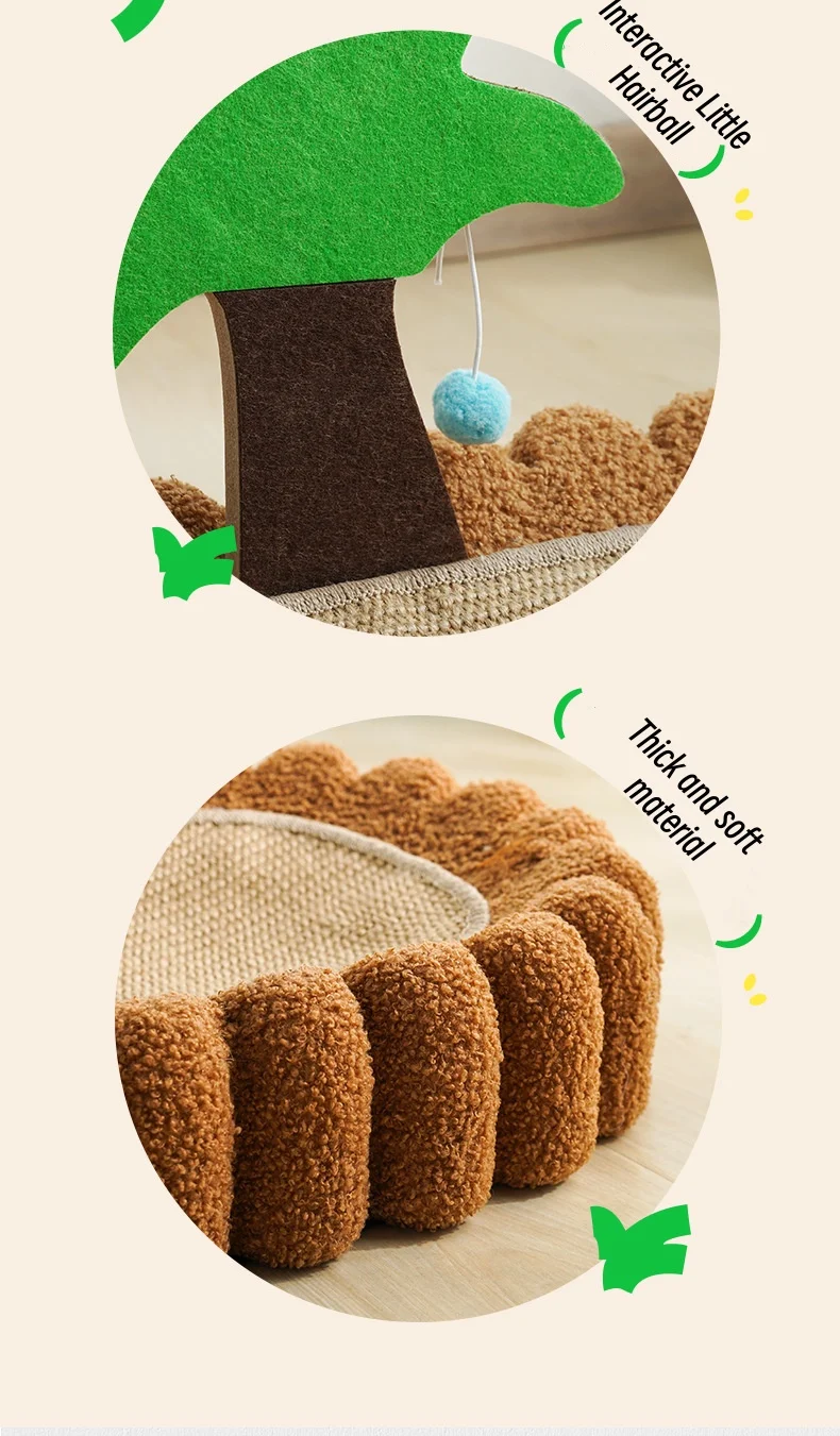 Cat Claw Board Durable Hemp Mat Cat Scratching Board  for Cats Small Dogs