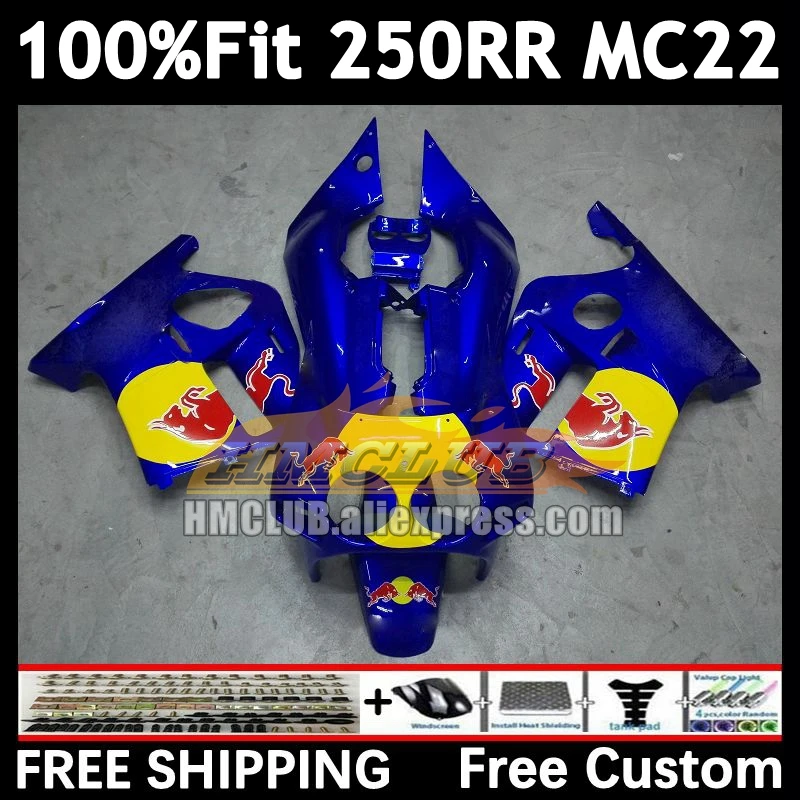 

OEM Injection For HONDA CBR 250RR CBR250RR 90 gloss blue 91 92 93 94 97No.127 MC22 CBR250 RR 1995 1996 1997 1998 1999 Fairings