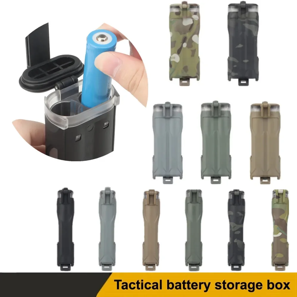 Battery Storage Hunting Waterproof Box Portable For CR123/AAA/AA Airsoft Paintball Outdoor Battery Outdoor