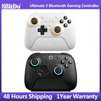 8BitDo Ultimate 2 Bluetooth Controller，Wireless Gamepad with TMR Joystick,Hall Effect Trigger for Nintendo Switch  PC Windows