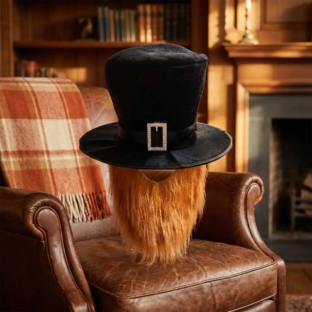

Club Dress Up Black Top Hat Adorable Funny Formal Costume Hat Simulation Unique Black Magician Hat Yard Decor
