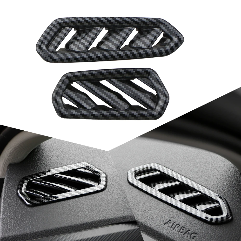 Para Volkswagen VW t-cross Tcross 2019 2020 2021 2022 2023 cubierta adhesiva salida de ventilación de aire acondicionado guarnición moldura de marco Interior