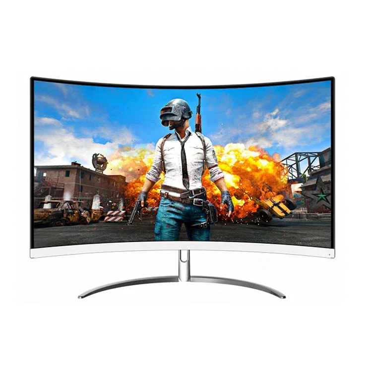 

27 inch curved screen pc narrow border led smart computer desktop cpu