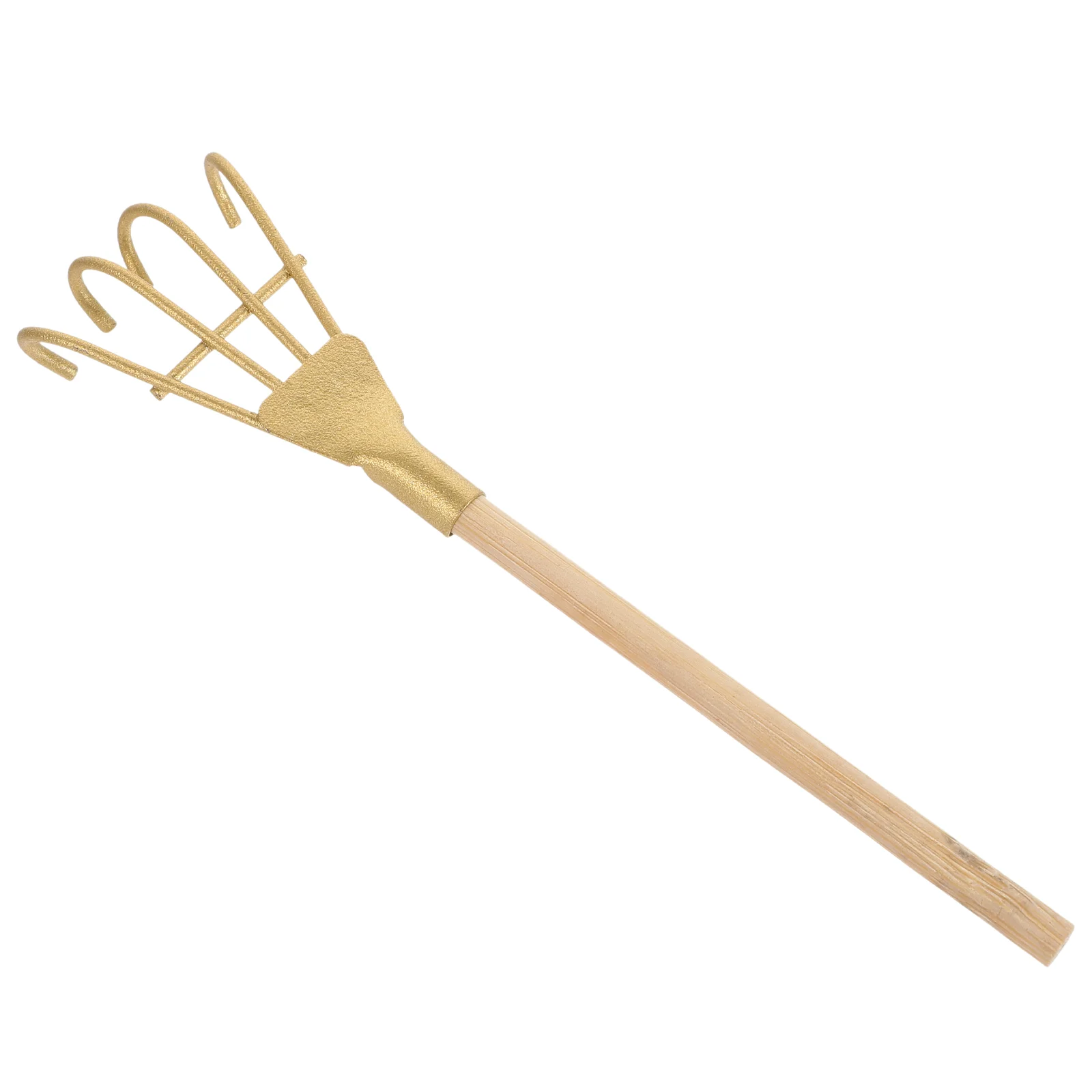 Desktop Mini Rake Child Ornaments for Kids Beach Iron Sand Micro Landscape Small
