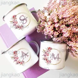 Personalized Mug Initial with Name Cup Coffee Hot Chocolate Mugs Wedding Bridesmaid Mothers Day Birthday Christmas Gifts for Her