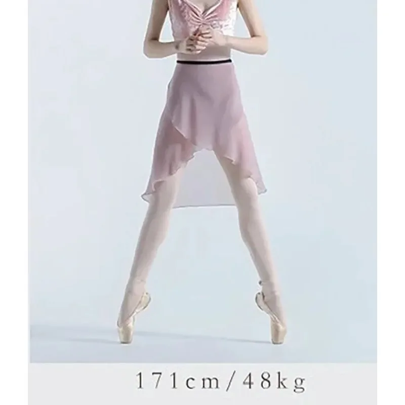 Adult Gymnastics Ballet Wrap skirt girls chiffon skirt Ballet practice skirts national dance wear Teachers dance dress for women image 5