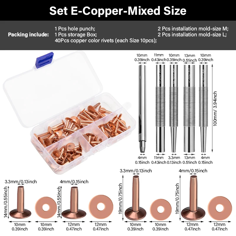 Set E-mixsize copper
