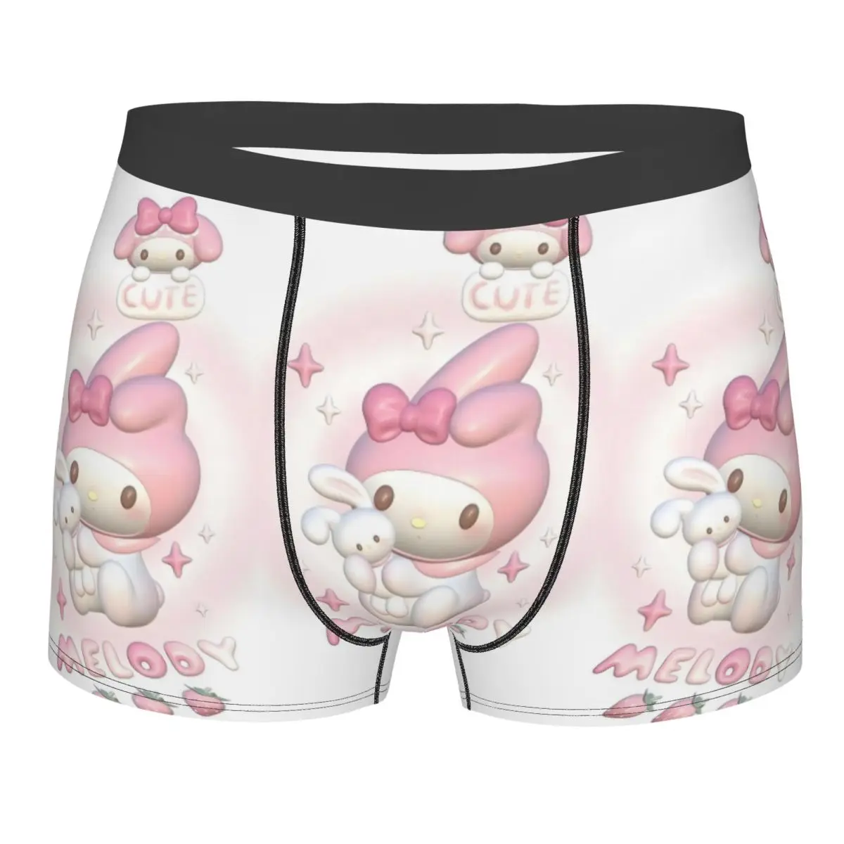 

Custom Melody Underwear Male Printed Classical Anime Cartoon Movie Boxer Briefs Shorts Panties Soft Underpants