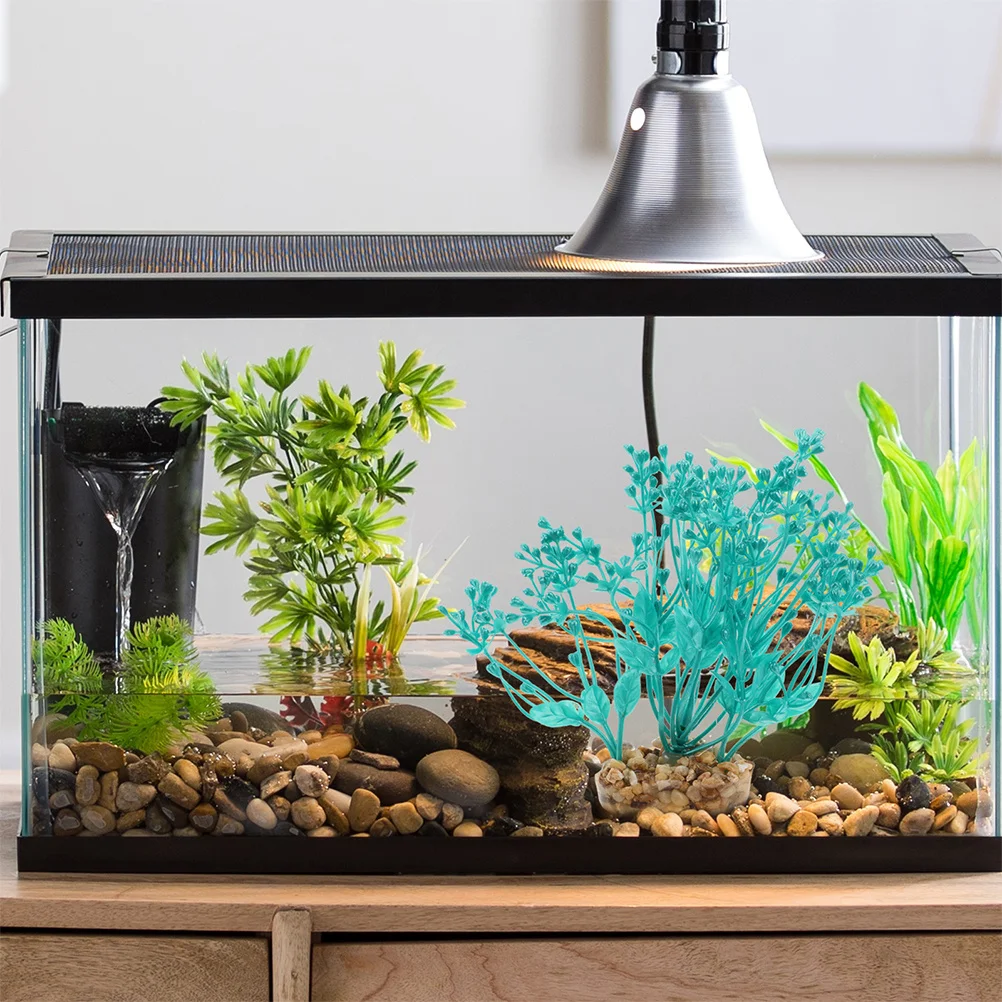 

2Pcs Fish Tank Artificial Plants Plastic Simulated Water Grass Realistic Aquarium Decorations Aquarium Plastic Plants