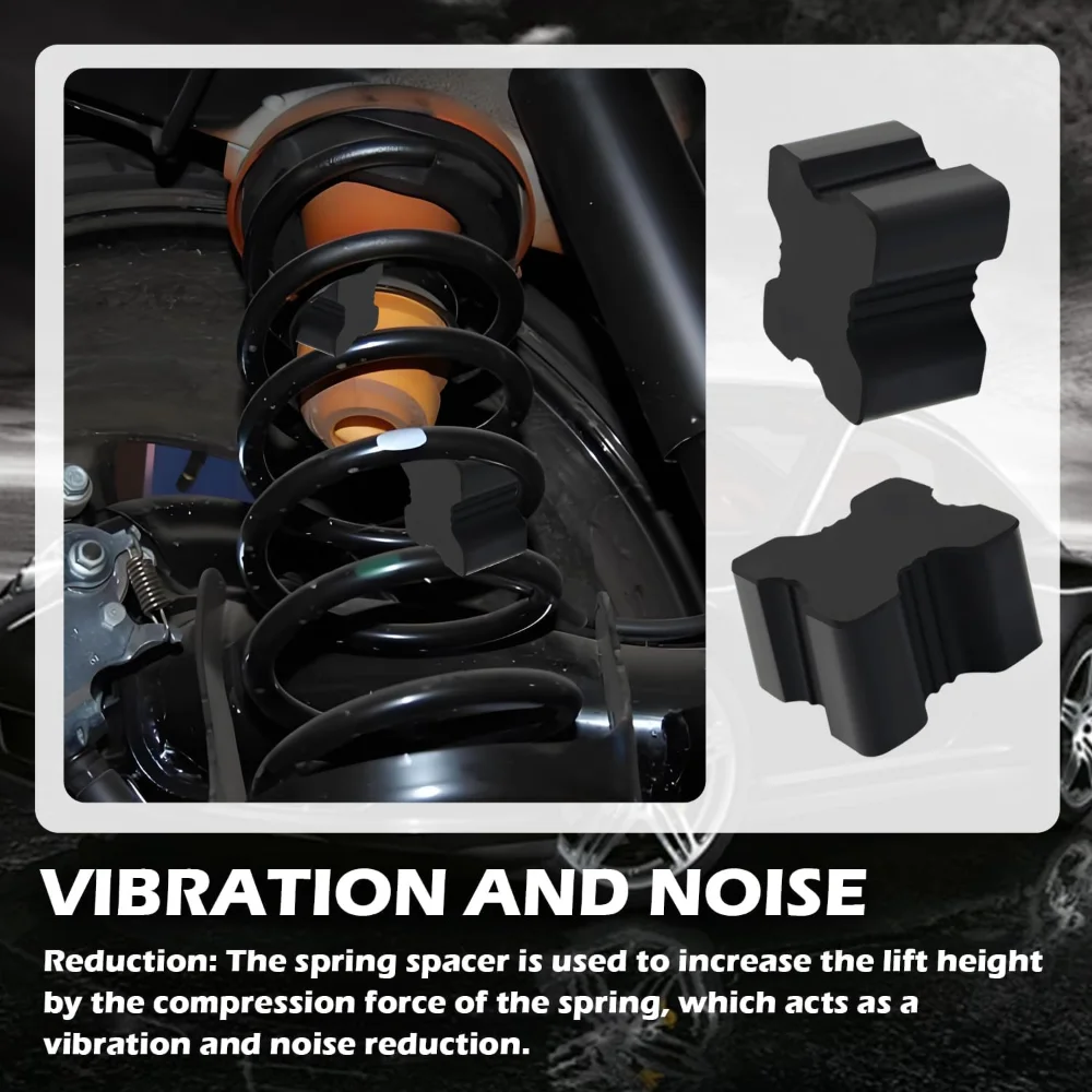 8 قطعة فاصل الربيع لفائف يرفع الربيع 1 "إلى 1.5" الثقيلة المطاط لفائف الربيع الداعم يعزز معدل الينابيع الأمامية والخلفية #4
