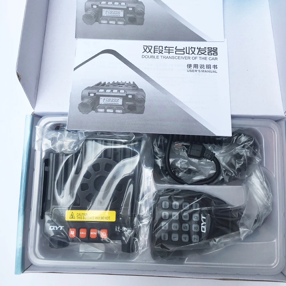 QYT KT-8900 Mini Car Walkie Talkie Mobile Long Range Vehicle Radio Station 200 Channel 25W High Power VHF136-174/UHF 400-480MHz