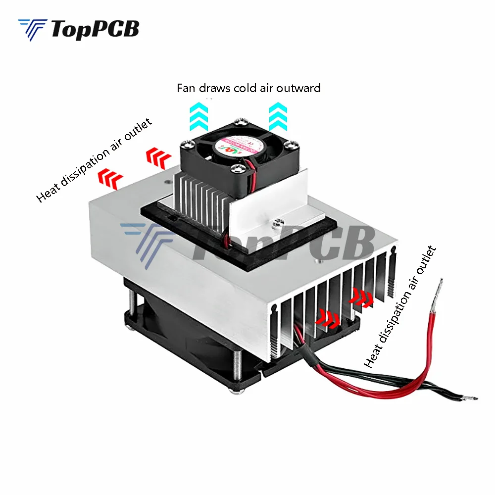 Semiconductor Refrigeration 12 Volt Peltier Electronic Cooler Cooling Equipment Refrigerator Cooling Pet Air Conditioner