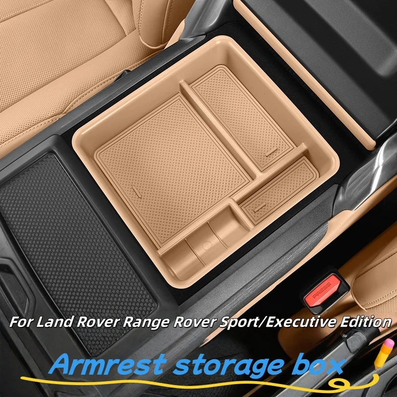 

For Land Rover Range Rover Sport/Executive Edition 2023 2024 2025 ABS Car Central Control Armrest Box Storage Box Car Accessorie