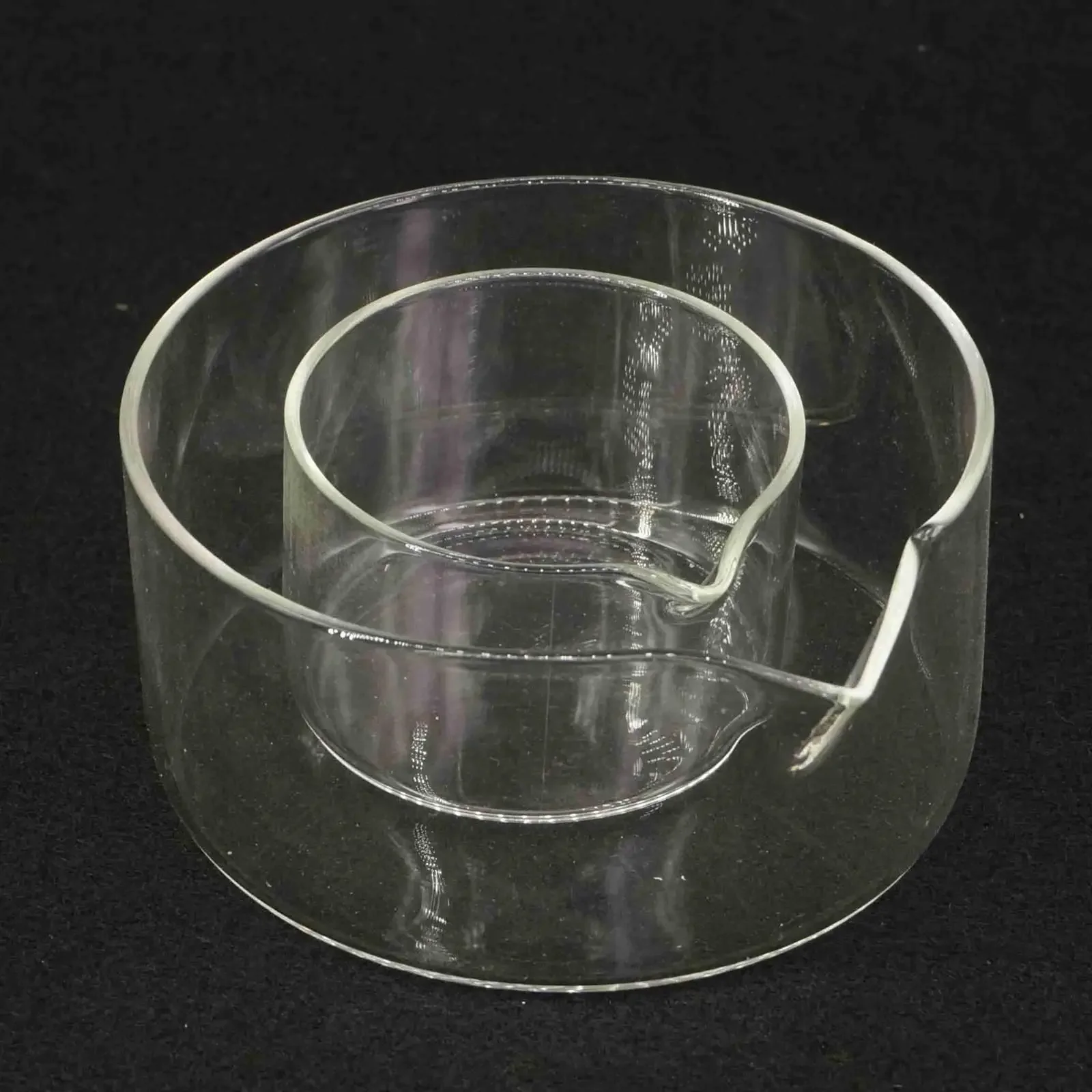 Lab Glass Crystallizing Dishes 60/90/100/125mm O.D with Spout Crystallization Experiment