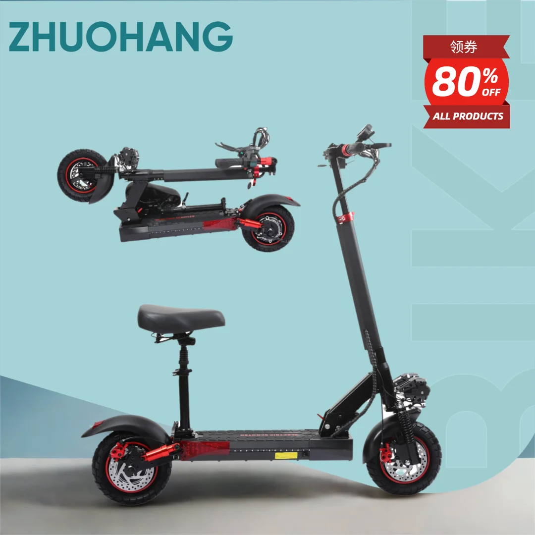 

J01 Adult Foldable Electric Scooter 800W 48V15Ah 10'' Off-Road Vacuum Tire Dual Suspension 30 Miles Range Commuting E-Scooter