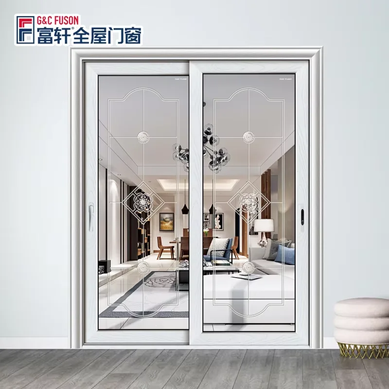 Fuson High Quality Double Glass Aluminum Metal Sliding Fire Rated Window for Home or Hotel Sliding Door