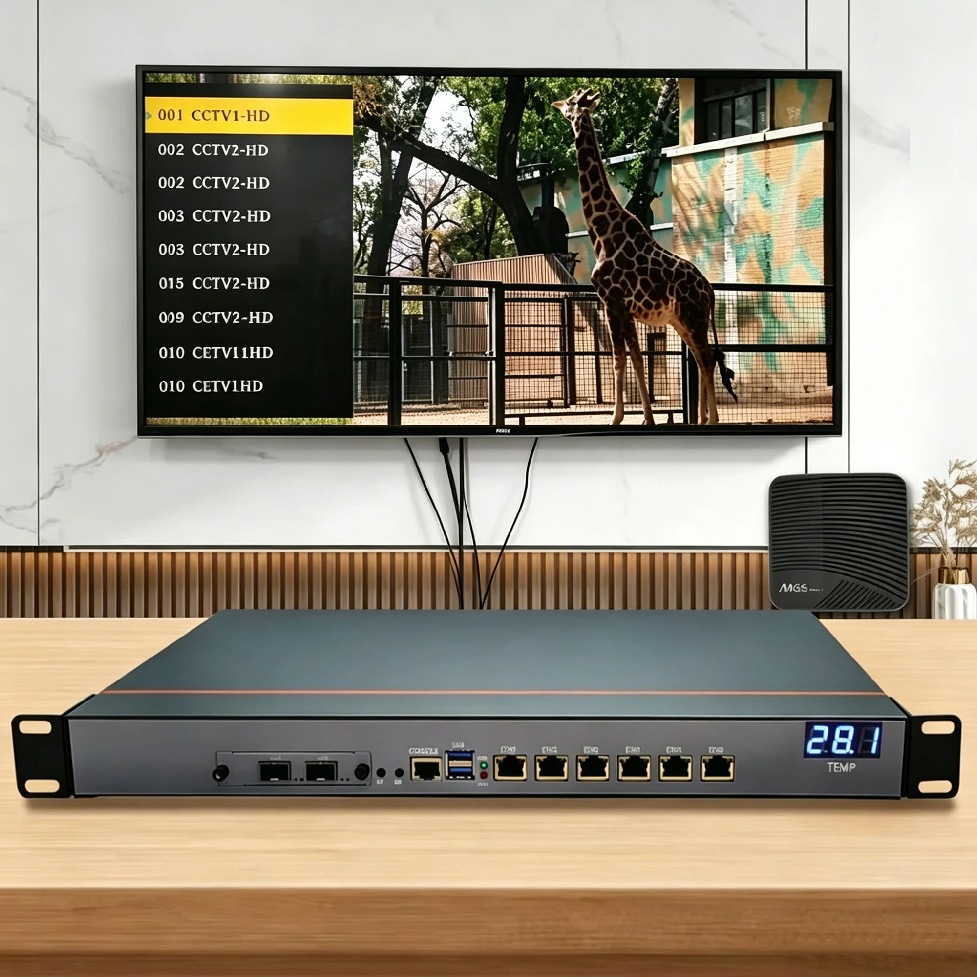 

IPTV Gateway Server IP Protocol Converter HLS RTMP SRT TO UDP HTTP Multicast to Unicast UDP TO HLS Streaming Media Server