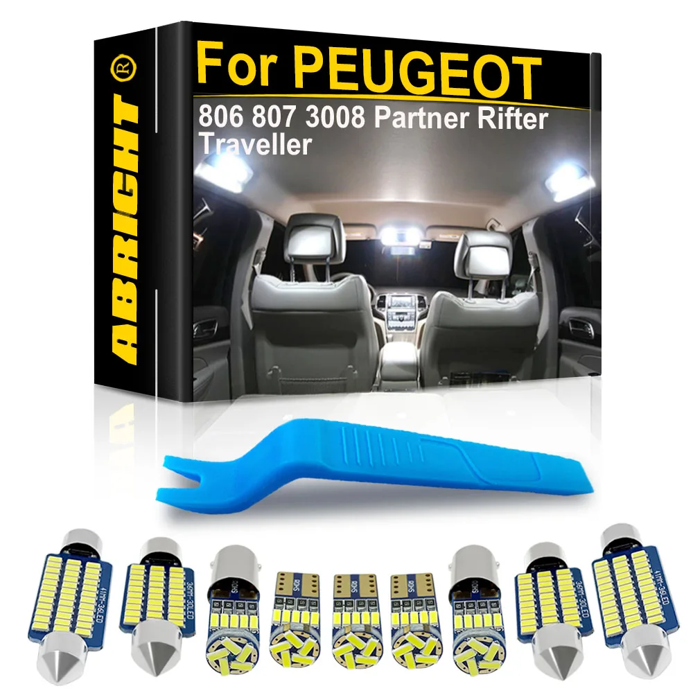 Car Interior LED Light For PEUGEOT 806 807 3008 Partner Rifter Traveller MPV 2008 2012 2020 Parts Accessories Indoor Lamp Canbus