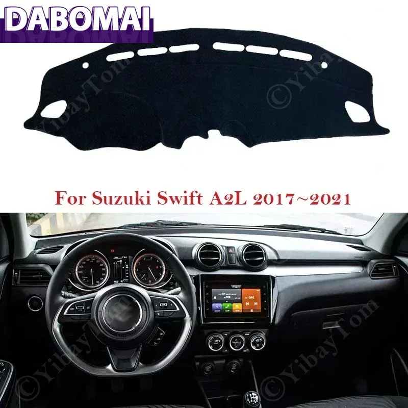 Auto Dashboard Abdeckung Vermeiden Licht Pad Instrument Panel Matte Fall Teppiche Für Suzuki Swift A2L 2017 ~ 2021 2018 auto Zubehör