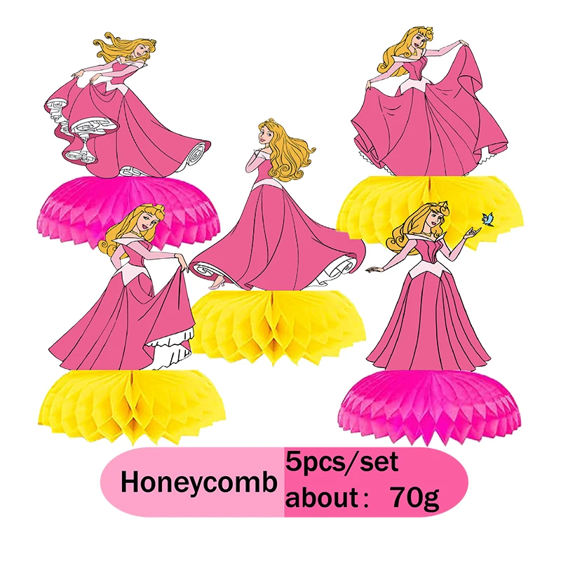 Disney Princess Grimm's Fairy Tale Sleeping Beauty Theme Pink Balloon Set for Girls Birthday Baby Shower Wedding Decoration Gift