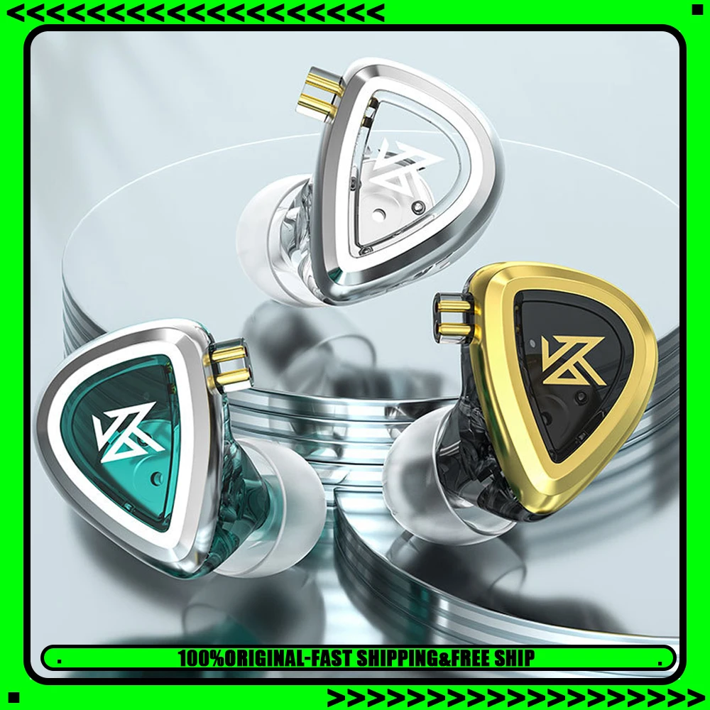 سماعات KZ EDA سماعات أذن باس/متوازنة/مرحلة الدقة داخل الأذن سماعات رأس رياضية مزودة بخاصية إلغاء الضوضاء سماعة HIFI