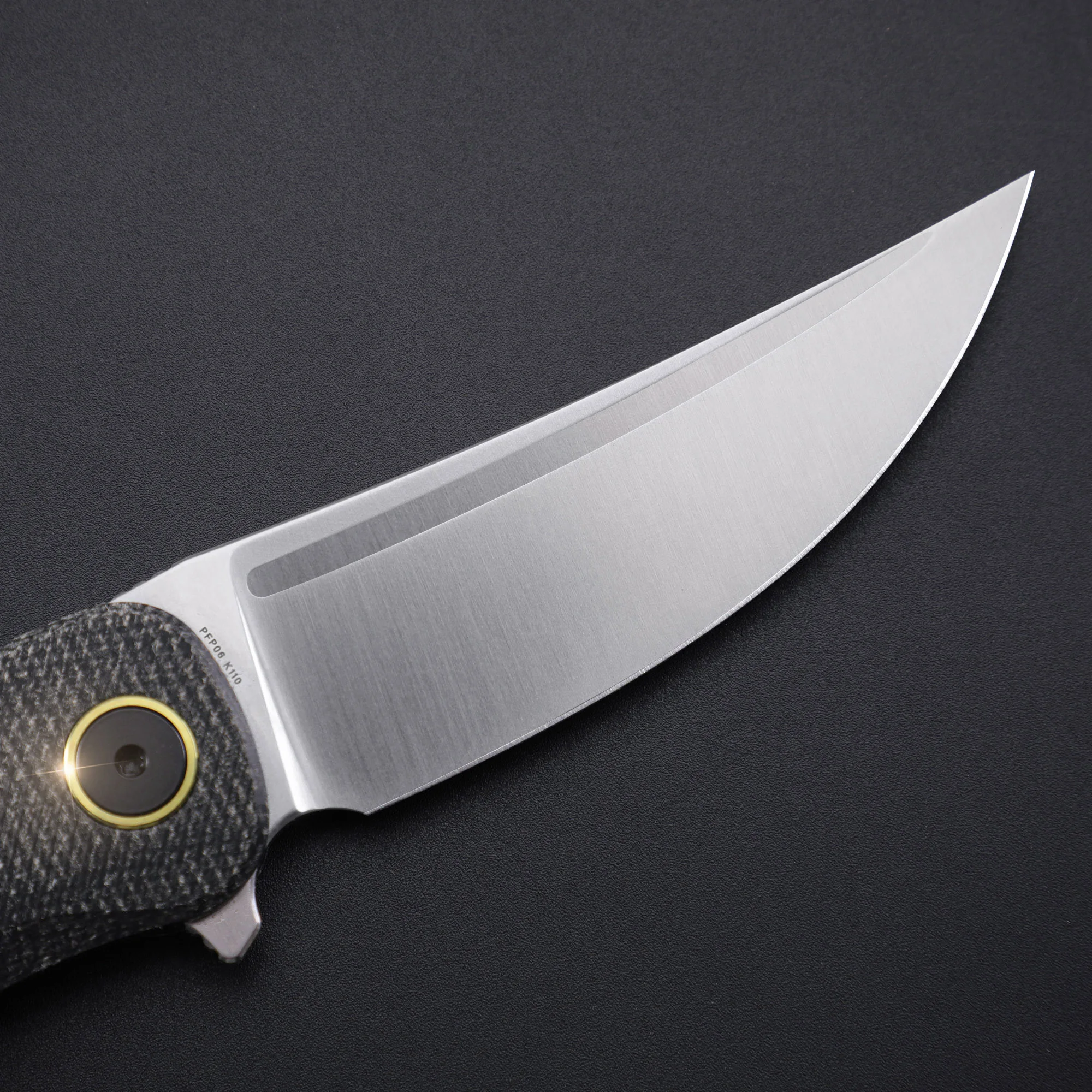 Pesce pietrificato PFP06 coltello pieghevole tascabile tattico Multitool manico Micarta K110 acciaio sopravvivenza all'aperto caccia EDC utensili manuali