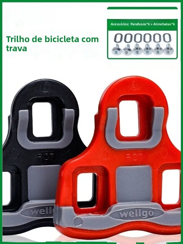 Trava de Pedal de Bicicleta WELLGO Taiwan Compatível com R301, Trava de Bicicleta de Estrada RC7, Equipamento de Pedal com Ro...