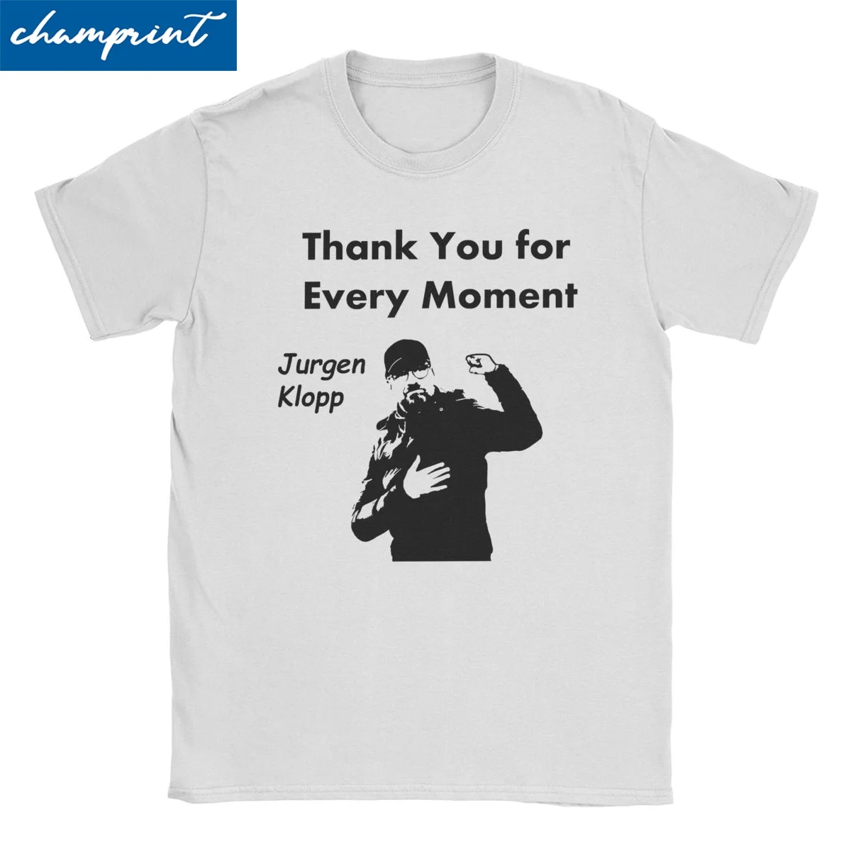 Jurgen Klopp Thank You Men Women's T Shirts Funny Tee Shirt Short Sleeve Crew Neck T-Shirts Cotton Summer Tops