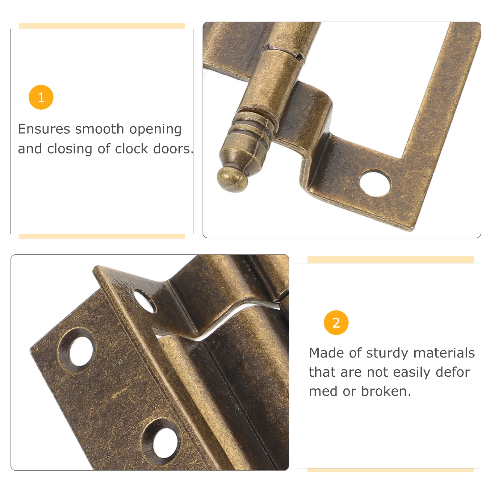 الجد على مدار الساعة مفصلات الأبواب أجزاء معدنية برونزية عتيقة لتقوم بها بنفسك ساعة استعادة مفصلات الأبواب الميكانيكية خمر الدقة