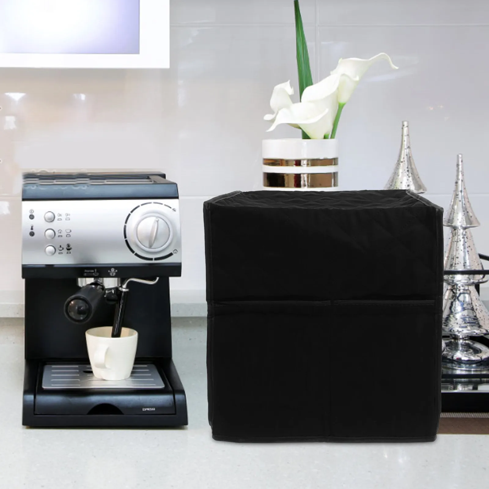 

Многоразовый чехол для кофемашины, защита от брызг и пыли, защитный чехол для кофеварки, чехол для бытовой техники