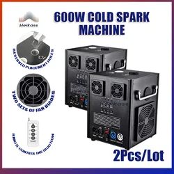 Weikass Electronic Cold Spark Machine Black/White/Golden Ti Powder Dmx Stage Effect 600W The Wedding Party Disco Dj Bar