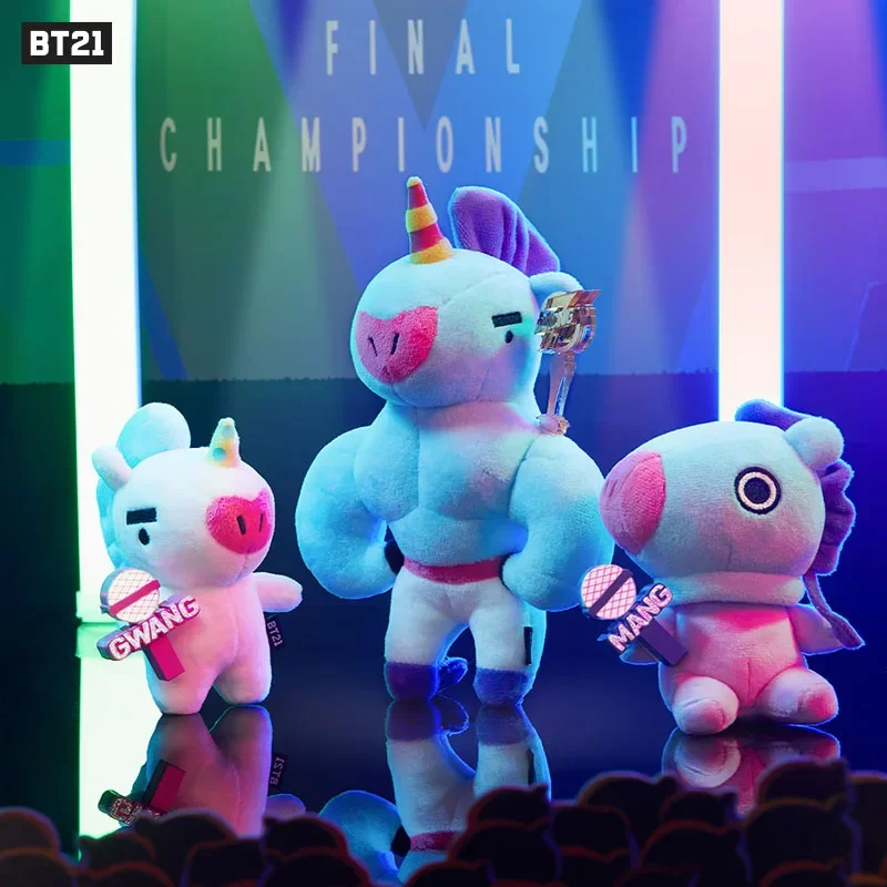 Bt21 Cartoon Mang Plush Toys Set Kawaii Funny Standing Animals Soft Dolls Stuffed Plushie Toys Birthday Gifts for Children