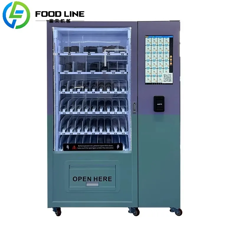 

Snack and Beverage Vending Machine with Touchscreen Payment for Office Buildings Schools