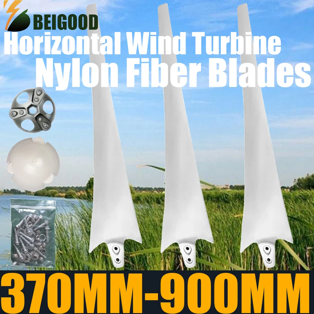 

600mm 900mm Wind Turbine Blades Wind Turbines Wind Generator Blades High Strength Nylon Fiber Windmill Accessories