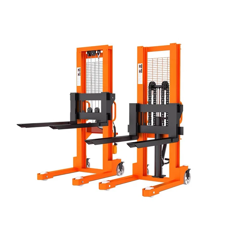 

Hydraulic Manual Pallet Truck 1600mm Customized Manual Stacker Forklift Hot Selling Material Handling Equipment