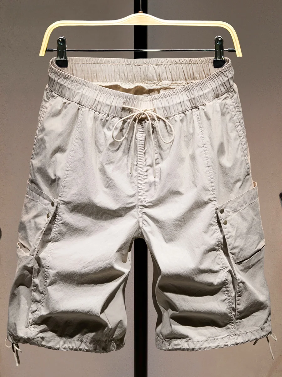 

Высококачественные рабочие шорты Dstring для мужчин: летние, модные, свободные, универсальные, тонкие, дышащие, с множеством карманов, повседневные, длиной до колена.