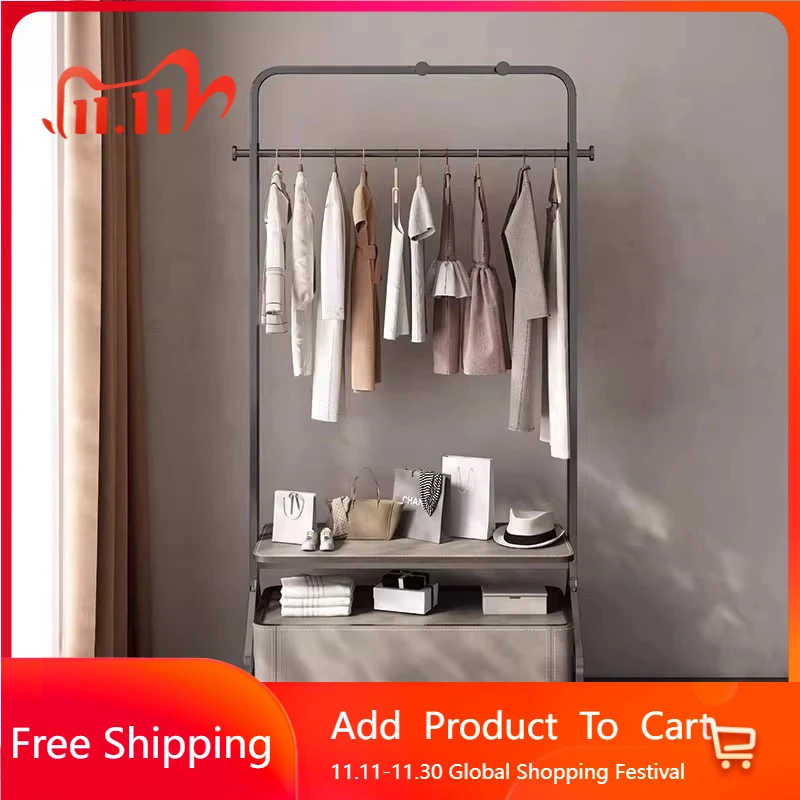 

Floor Modern Coat Racks Wooden Standing Clothes Space Saving Open Luxury Hotel Coat Racks Hanging Perchero Living Room Furniture