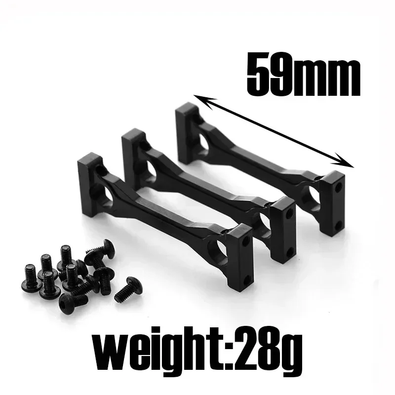 

3pcs Metal Middle Chassis Mount Set for Tamiya 1/14 Scale RC Truck Tractor Trailer Car Tipper - Upgrade Parts Compatible with Sc