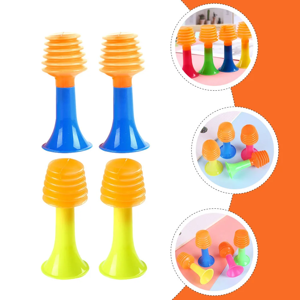 50Pcs Children Mini Horn Bright Color Squeeze Music Instrument Lightweight Educational Fun Gift Little Horn Toys