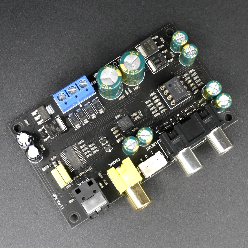 Audio enthusiast CS4398 audio D/A decoding board