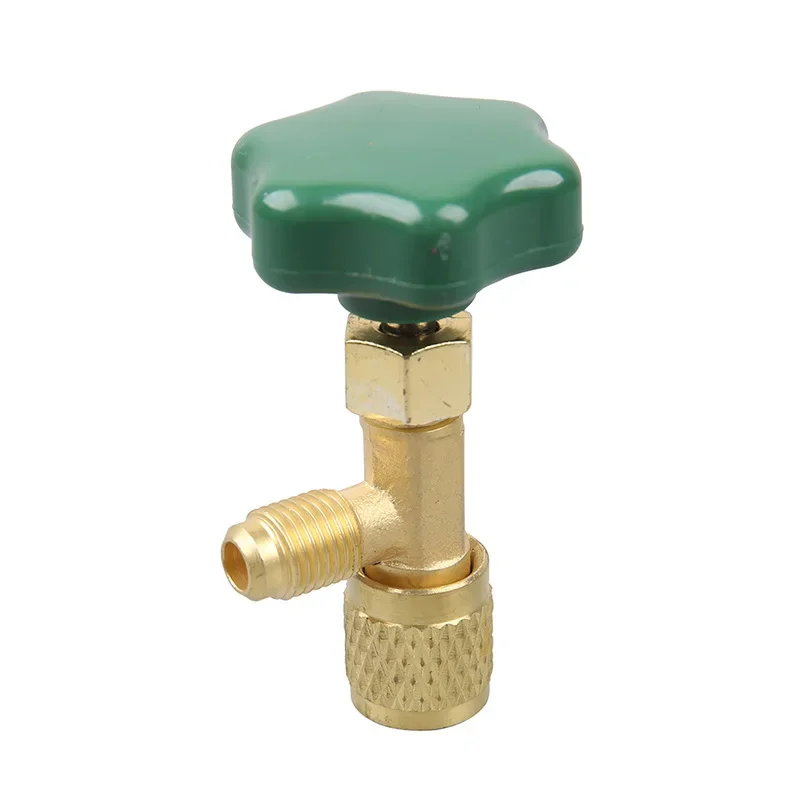 For R22 R134a R410A Gas Refrigerant 1pc Dispensing Valve Bottle Opener Refrigerant Bottle Can Tap 1/4 SAE Thread Adapter