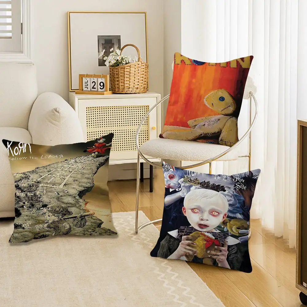 Merch Band K-Korn S Personalized Pillow Cover Kids Bedroom Wild Party Decor Pillowcase kid Birthday shower Gift