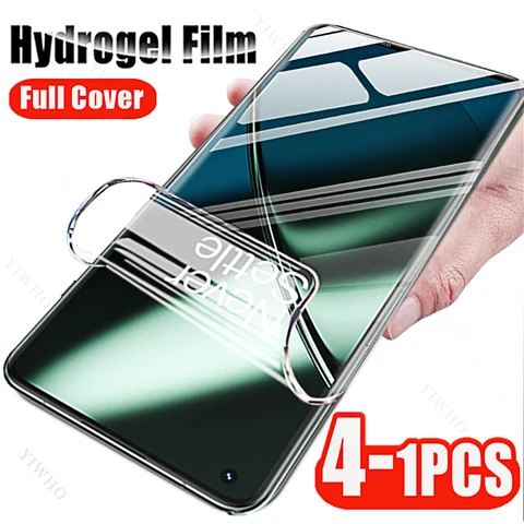 4-1 шт. для OnePlus 11 11R 10R 10T 10 9 9E 9R 9RT 8 8T + 7 7T Pro 5G Защитная гидрогелевая пленка для экрана Oneplus11 с защитой от отпечатков пальцев